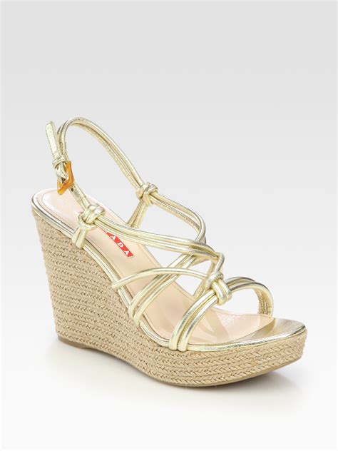 prada wedge sandals sale|prada chunky heel sandal.